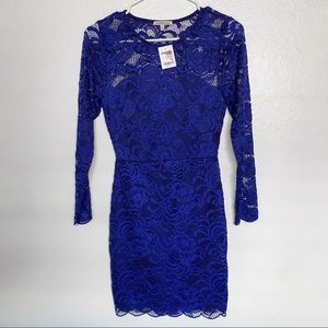 Blue lace dress